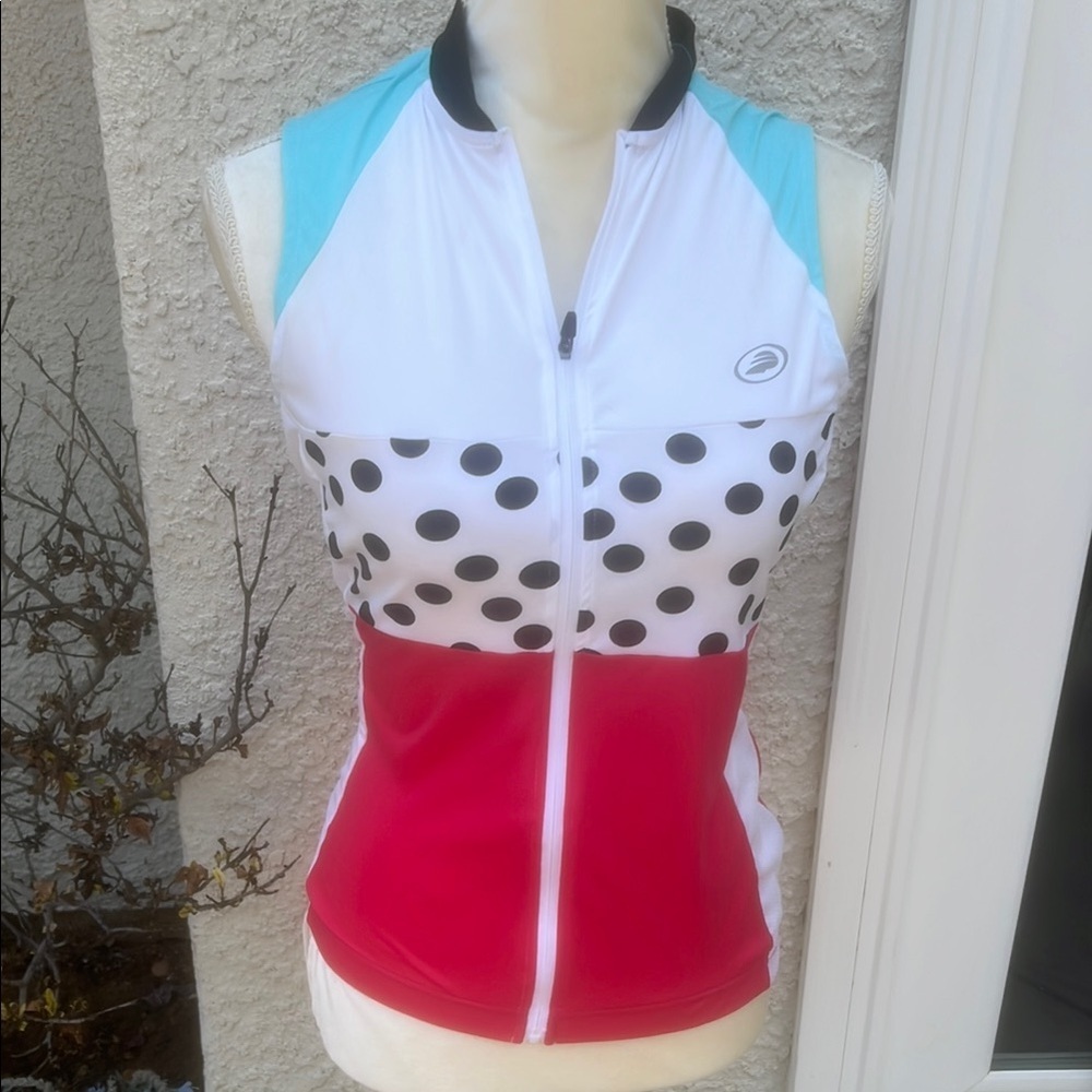 Performance Women's Tri Color Sleeveless Cycle Jersey Size M